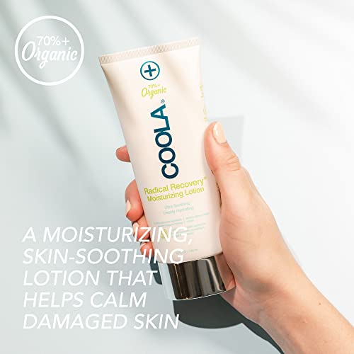 Coola Organic Radical Recovery After Sun Body Lotion, Includes Aloe Vera, Agave and Lavender Oil for Sunburn Relief, 5 Fl Oz