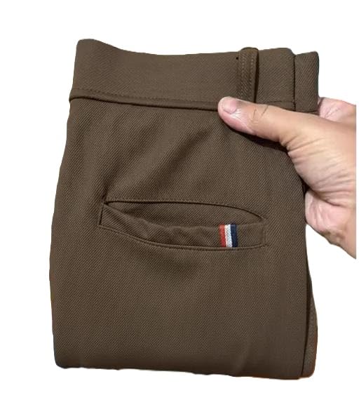 Image of Men's Blend Designer Formal Trousers - Smart Fit Stylish Office Pants | Trending Regular Fit