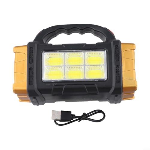 Solar Powered LED for Torch Dual Head White Yellow Light Solar(Orange)