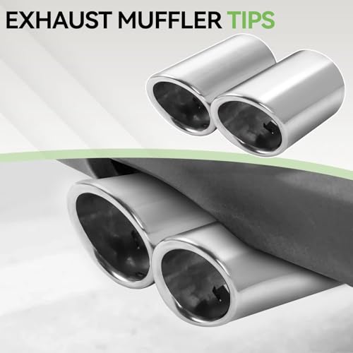 Embout échappement chromé pour Skoda Octavia et Superb - Kit de 2 pièces - 4