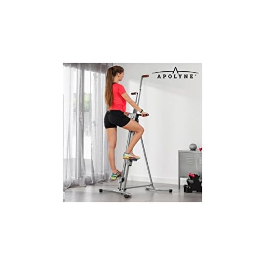 Apolyne - Escaladora Vertical de Fitness, Gris, Gimnasio en Casa