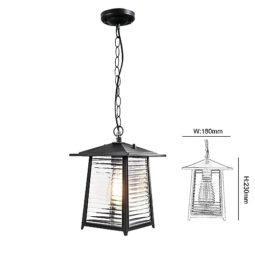 Colgante de luz retro Mengjay impermeable E27 para terraza 7