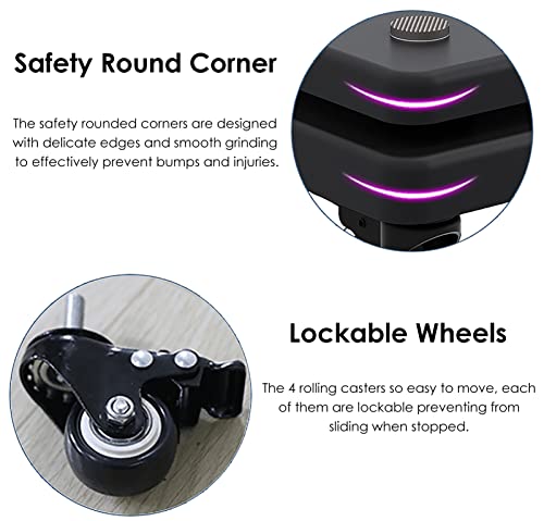 Support d'enceinte universel son surround petit chariot roulette sol bureau home cinéma