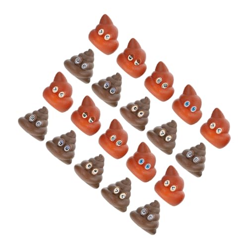 Homoyoyo 20 Pièces Mini Faux Caca en Plastique Réaliste - Accessoires De Collants pour Farces - Idéal pour Halloween Noël Et Fêtes