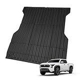 ALWBETHE All Weather Trunk Mat for Toyota 2024 2025 Tacoma 5FT Bed, Custom Fit Anti-Slip Waterproof 3D TPE Cargo Liner for 2024 2025 Tacoma | 5FT Bed