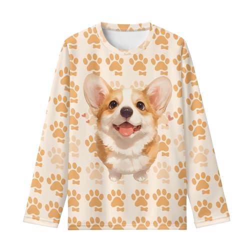 Boys Girls Long Sleeve Shirts Casual Crewneck Printed Kids Long Sleeve Shirts2