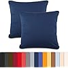 aqua-textil Classic Line Federa set da 2 cerniera cotone ERGO.150
