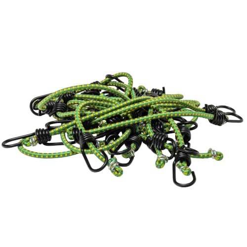 WERKA PRO Tensores de 6mm x 32cm, pack de 18 piezas con gancho miniatura 1
