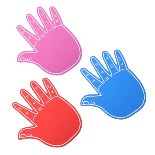 PRETYZOOM 3 Piezas Guantes de Espuma EVA con Manos Gigantes Colores Brillantes para Animación Deportiva y Eventos de Porristas Accesorio Ligero y Cómodo para Celebraciones y Fanáticos