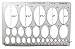 Ellipse Oval Drawing Template (27 Sizes)
