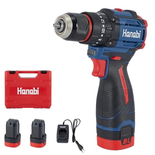 Hanabi Parafusadeira e Furadeirade de Impacto 16V Brushless com Maleta
