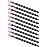 Abaodam 10Pezzi Nail Sanding Stone Stick, Nail File, Bastoncino in Plastica Nero, per Manicure e Pedicure, Utensili per Nail Art e Lucidatura per Apprendisti