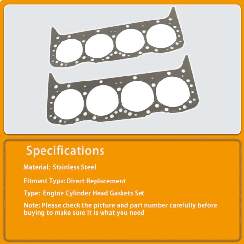 Image of 2Pcs Engine Cylinder Head Gaskets Set Replacement for 350 5.7L V8 7733