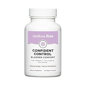 LifeBiome Rise Confident Control, Doctor-Formulated With Clinically Studied Urox, Reduces Urinary Frequency, Urgency, Embarrassing Leaks—Day And Night, Vegan, Drug-, Soy-, Dairy-, Gluten Free