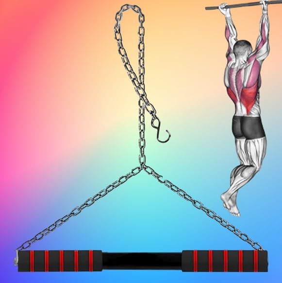 Image of Height Increase Rod For Hanging Rod For Home /Gym Use For Kids Adults Fitted With Heavy Duty Pull Up Bar Chain Sangal Heavy Duty (4FT-Pull-Up-Bar)