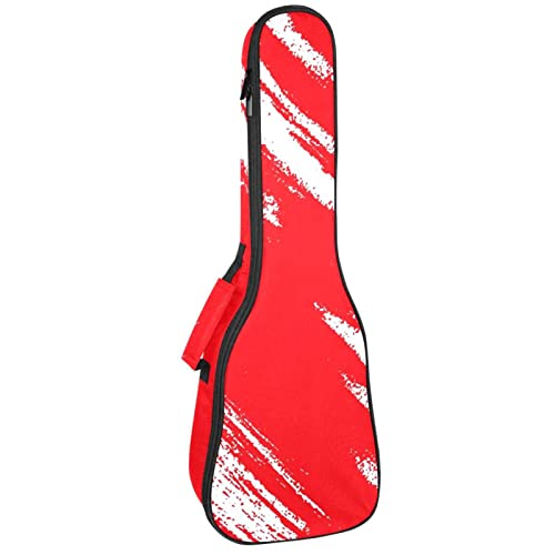 Sac ukulélé ténor rouge idéal pour les concerts et trajets à pied