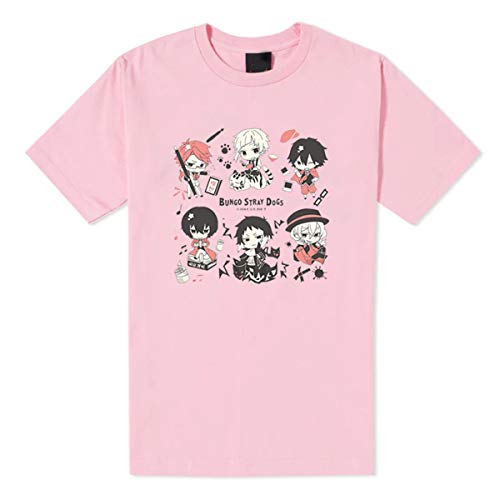 DHSPKN Bungo Stray Dogs T-Shirts Dazai Osamu Nakajima Atsushi Tee Shirts Anime Cosplay Costume