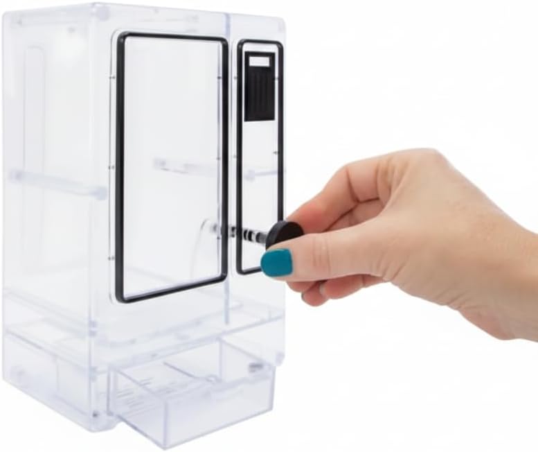 My Mini Vending Machine Desk Toy Clear Acrylic Eraser Dispenser & Desktop Organizer Cute Office Supplies & Stationery Storage