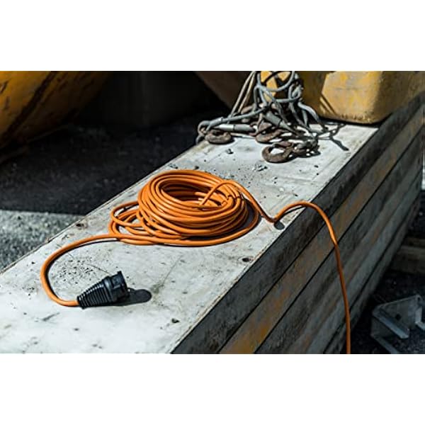 Brennenstuhl BREMAXX® Förlängningskabel V2 utomhus 25m (kabel i signalfärg orange, kortvarig utomhusanvändning IP44, användbar upp till -35 °C, olje- och UV-beständig, made in Germany)