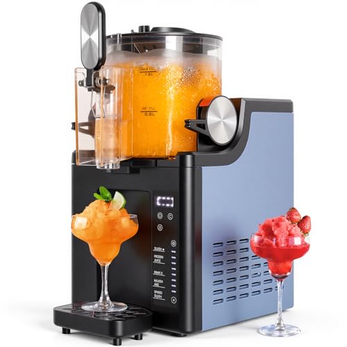 Slushie Machine for Home,No Ice Needed Frozen Drink Maker with 5 Presets Modes,Perfect for Slush,Frozen Juice,Frappe,Milk Shake,Spiked Slush,Adjustable Temperature