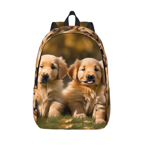 Sac à dos polyvalent en toile avec imprimé animaux chiots WURTON
