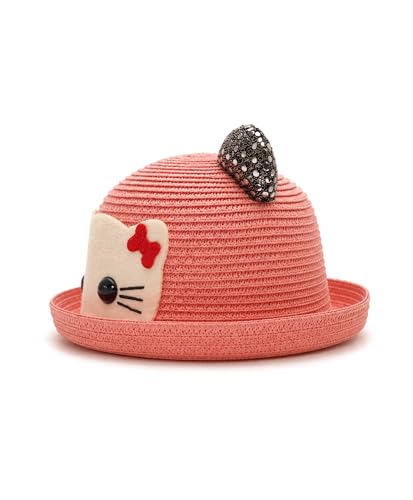 Image of VRITRAZ Baby Boy's and Girl's Kids Children Cute Printed Cartoon Gift Summer Fancy Dress Straw Fasion Hat Cap 1