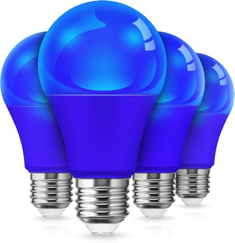 L LOHAS LED Blue Light Bulbs, 9W (60W Equivalent) A19 E26 Base