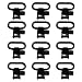GUGULUZA Dozen Quick Release Shotgun Rifle Gun Sling Swivels(12 Pack) (1 Inch)