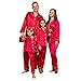 Soupliebe Weihnachten Familien Pyjamas,Frauen Männer Kinder Lustig Drucken Nachthemd Nachtwäsche Freizeitanzug Hausanzug Weich Weihnachtspyjama Weihnachtsoutfit Winter Sale