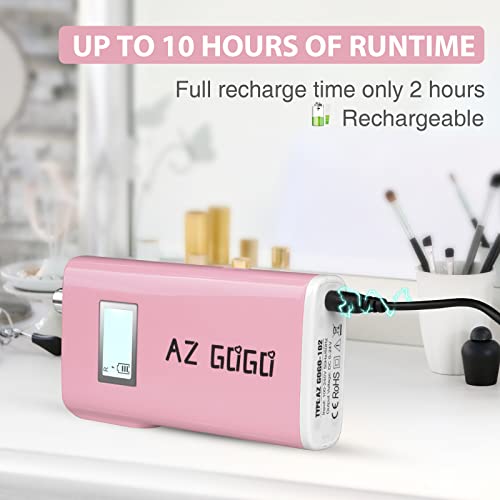 Taladro eléctrico profesional para uñas portátil rosa miniatura 3