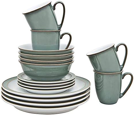 Denby 1048750 Imperial Blue Boxed Tableware Set, 16-Piece