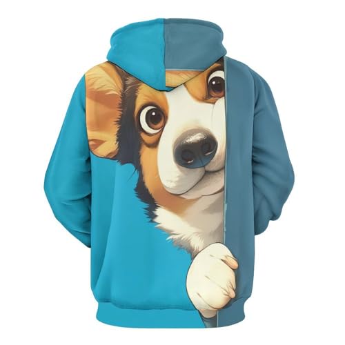 Pullover Corgi mignon le cadeau idéal en sweat à capuche taille S