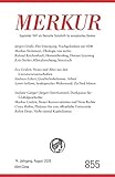 MERKUR Gegründet 1947 als Deutsche Zeitschrift für europäisches Denken - 2020-08: Nr. 855, Heft 08/ August 2020