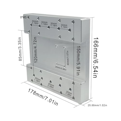 GX150 placa de aluminio para mesa de movimiento lineal eje Z 3