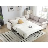 104' 2-in-1 Queen Convertible Sleeper Sofa Bed, Pull...