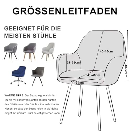 Alishomtll Stretch Samt Stuhlhussen 4er Set Universal Sesselbezug Stuhlbezug mit Armlehnen Abnehmbare Waschbar Esszimmerstühle Bezug für Küche Esszimmer Bankett Hochzeit Party (Grün, 4 Stück)