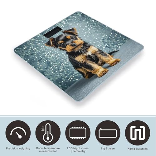 Báscula Digital de Baño con Plataforma Amplia y Pantalla LCD miniatura 3