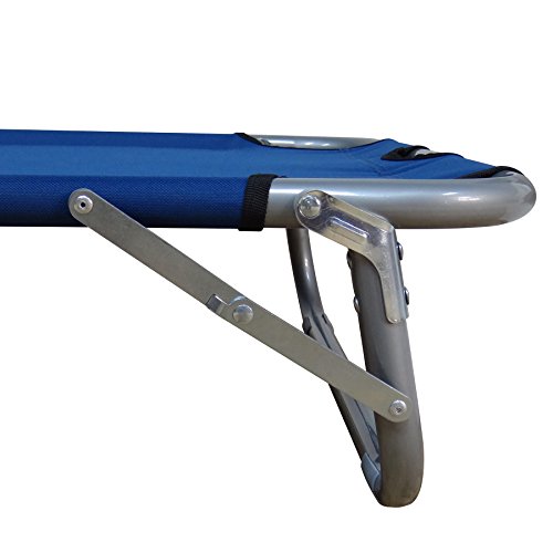 GigaTent Kids Junior Cot Portable Folding Travel Bed - Camping Outdoor Hiking RV or School Child Daycare - 60" Long - Includes Travel Bag - Blue
