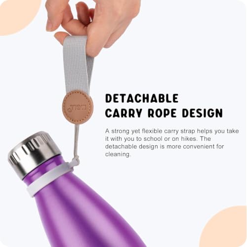 Image of 12 oz Water Bottle for Kids,Stainless Steel Vacuum Insulated Sports Flask