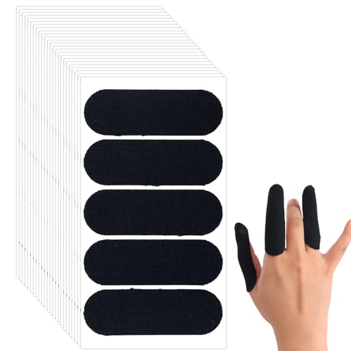 Ruban de doigt de bowling élastique noir pour homme et femme 120pcs