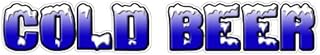Cold Beer Concession Decal ice Drink Vendor cart Signs