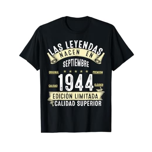 80 Años Cumpleaños Las Leyendas nacen en de Septiembre 1944 Camiseta