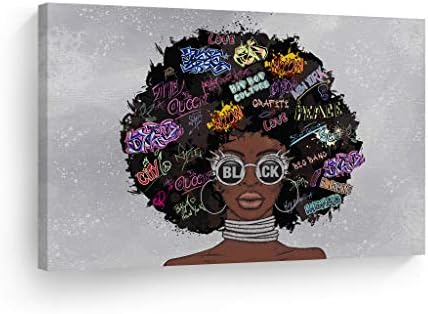 African American Wall Art, Black Art Wall Decor, African American Black Art, Black Girl Wall Art, Pop Art, African American Print, African Art Pictures, African Art Wall Decor, Canvas Prints-8x12