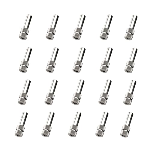 Image of skyblue Brass Misting Nozzle (20 pcs) 0.3 mm Orifice 6mm Stem Size Water Sprayer Fogging Cleanable Anti-drips Ideal for Misting Lawn Gardens Greenhouse Air Cooling Systems (20 Nozzles)