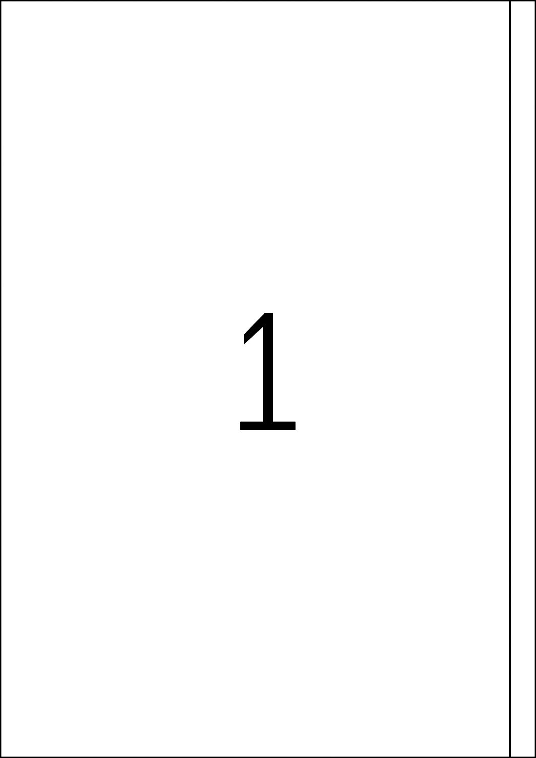 TopStick 8719 Universal Etiketten, 1000 Blatt, 200 x 297 mm, 1 pro A4 Bogen, 1000 Stück, selbstklebend, bedruckbar, matt, blanko Papier Klebeetiketten Aufkleber, weiß