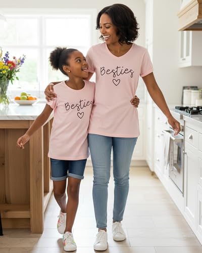 Image of Unique Baby Besties Mommy and Me Matching Mothers Day Shirts