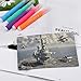 RLDOBOFE Aircraft Carrier Coin Purse Small Cash Coin Purse Pouch Mini Canvas Change Purse with Zipper Cute Coin Pouch Fashion Coin Wallet Slim Cash Change Wallet for Cards Keys Lipsticks