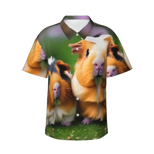 Chemise hawaïenne imprimé cochons d'Inde : le look d'été sans effort