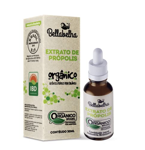 Extrato Seco Orgânico de Própolis Verde 11% - Gotas 30ml