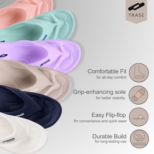 Image of TRASE Slippers for Women | Mild Acupressure Flip Flops | Lightweight, Anti-Skid & Waterproof Ladies Chappal